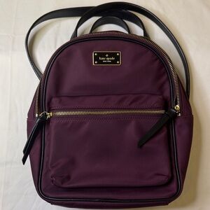 Kate Spade New York Nylon‎ Mini Backpack | Plum Purple